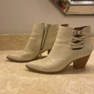 White FRYE Reed Strappy Bootie size 11